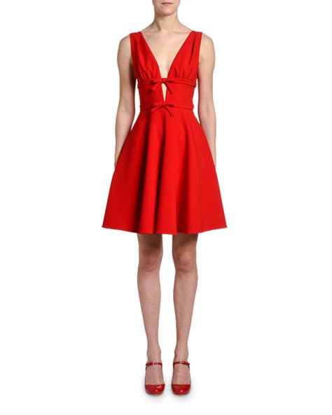 miu miu red dress
